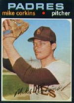 1971 Topps Baseball Cards      179     Mike Corkins